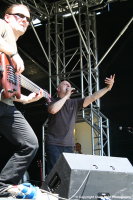 With Opus Jinks on the SGR stage at Ipswich music day 2006.