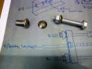 Handbrake compensator domed nuts