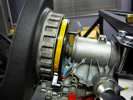 This is where the modified bush fits which spaces the wheel away from the steerng column